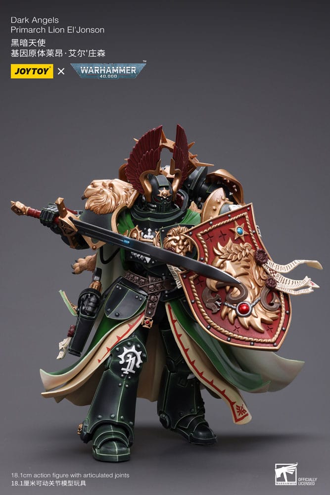 Warhammer 40k Dark Angels Primarch Lion El' Jonson 18 cm Reproduction 1/18 Action Figure