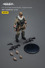 Hardcore Coldplay U.S. Army Delta Assault Squad Support Gunner 11 cm 1/18 Action Figure