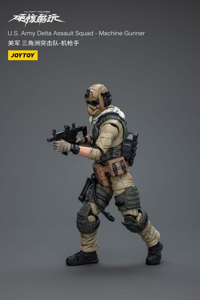 Hardcore Coldplay U.S. Army Delta Assault Squad Machine Gunner 11 cm 1/18 Action Figure