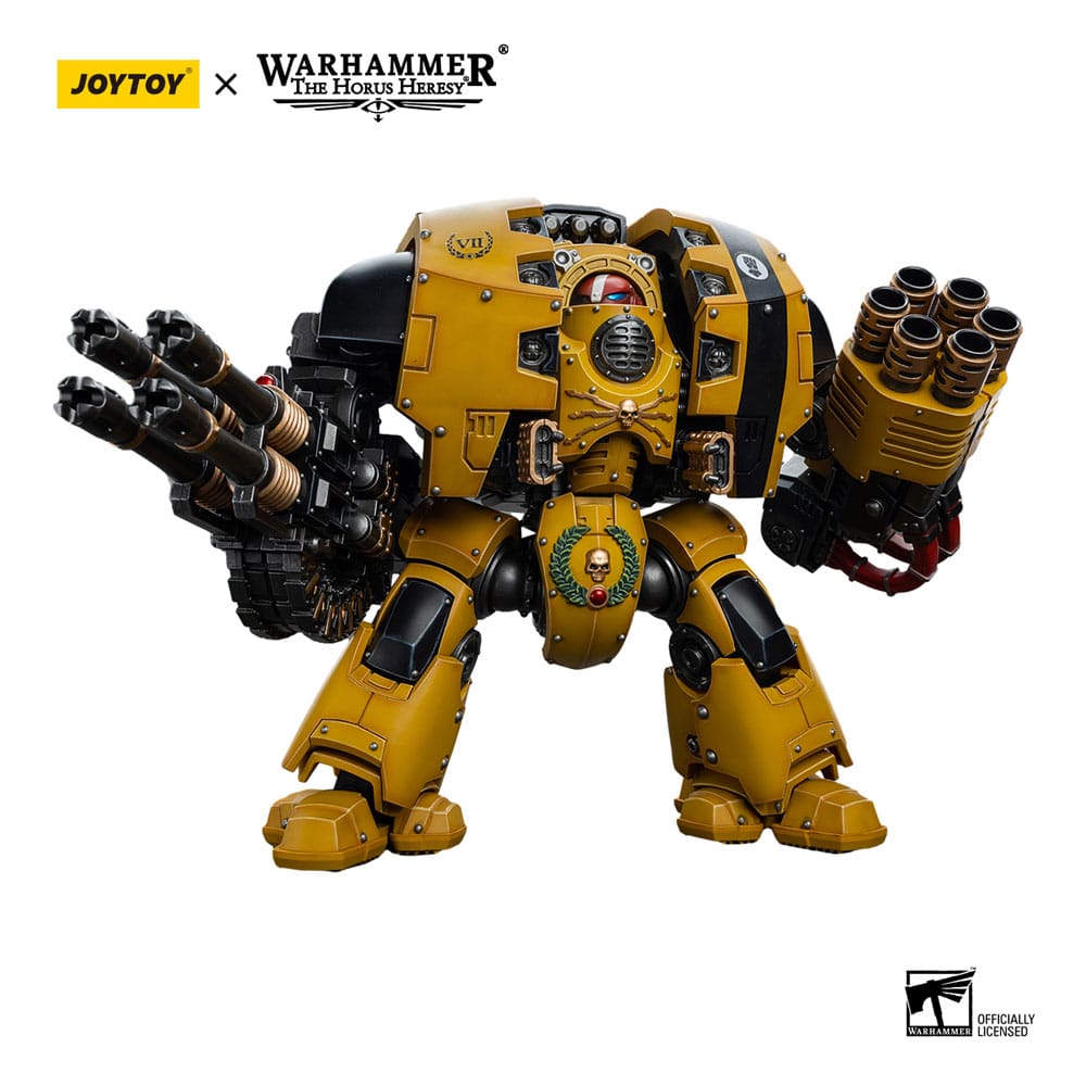 Warhammer The Horus Heresy Imperial Fists Leviathan Dreadnought with Cyclonic Melta Lance and Storm Cannon 12 cm 1/18 Action Figure