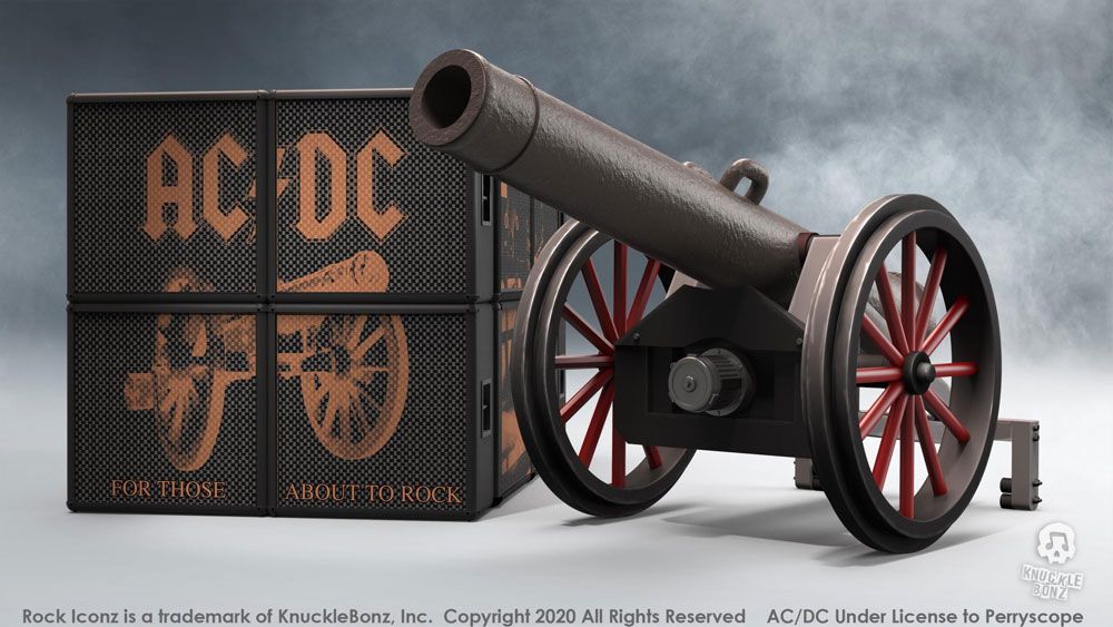 AC/DC Rock Iconz On Tour Cannon "For Those About to Rock" Statue