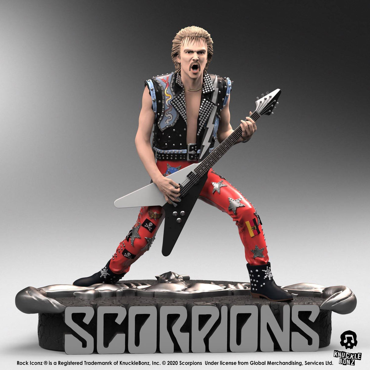 Scorpions Rock Iconz Rudolf Schenker Limited Edition 22 cm Statue