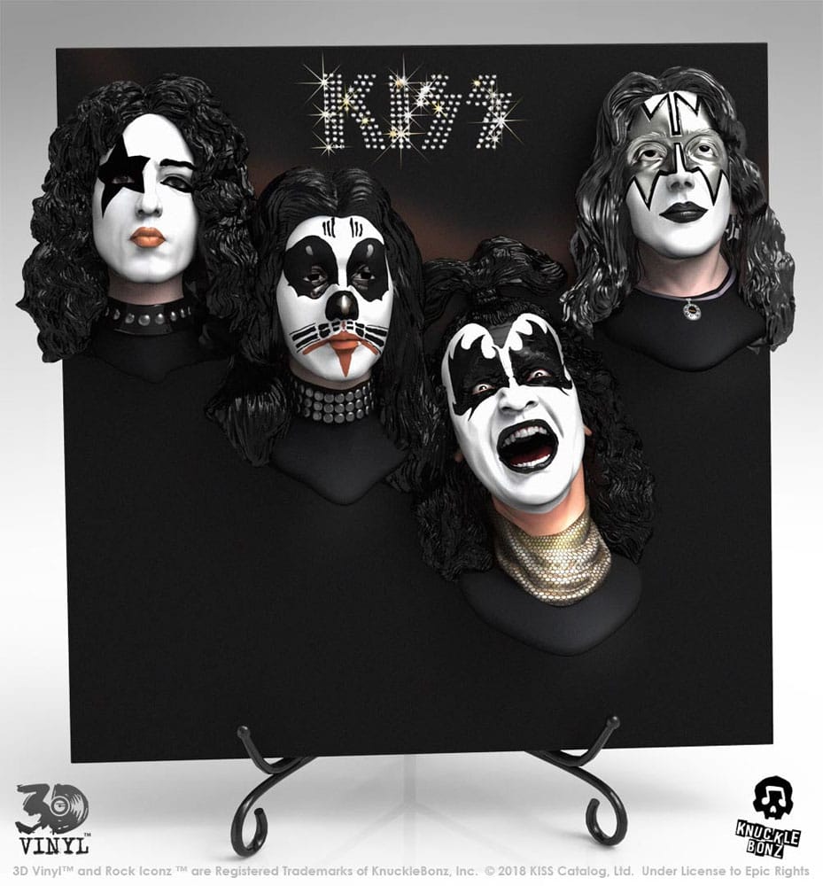 Kiss Debut Album 30 cm 3D Vinyl Statue