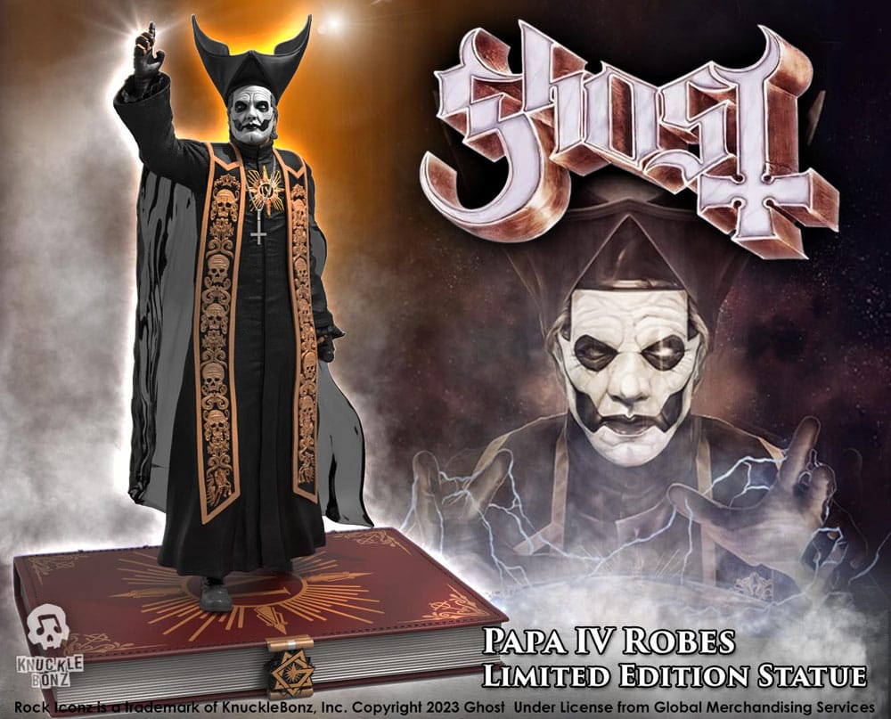 Ghost Rock Iconz Papa Emeritus IV (Black Robes) 22 cm 1/9 Statue