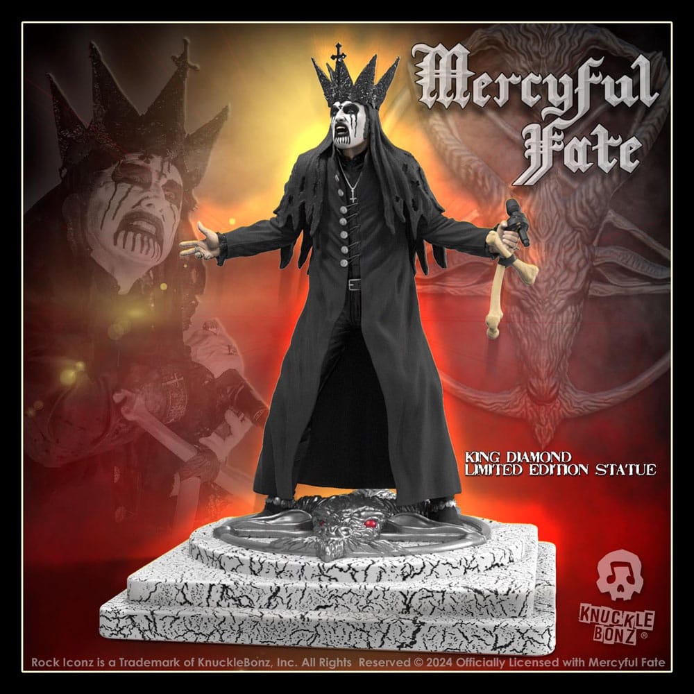 Mercyful Fate King Diamond III (Black Version) 22 cm Rock Iconz Statue