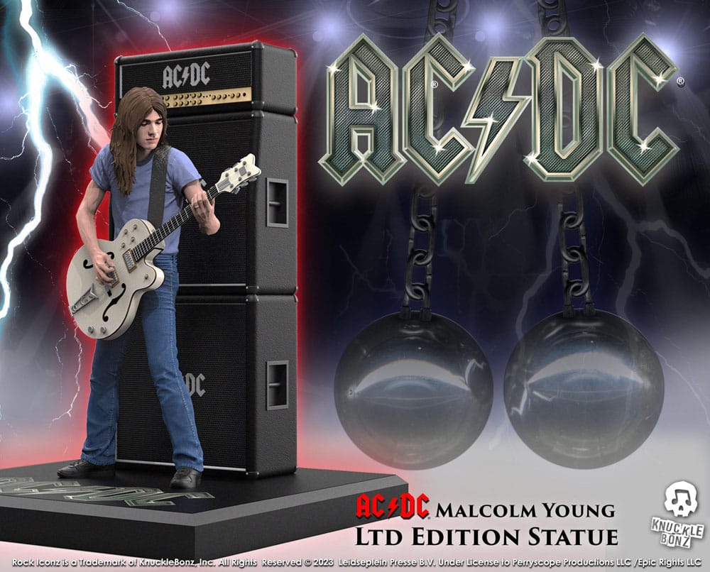 AC/DC Rock Iconz Malcolm Young II 23 cm Statue