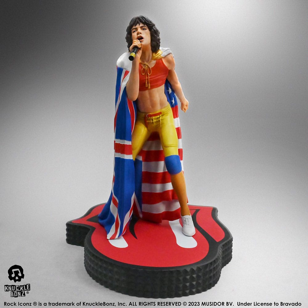 The Rolling Stones Rock Iconz Mick Jagger (Tattoo You Tour 1981) 22 cm Statue