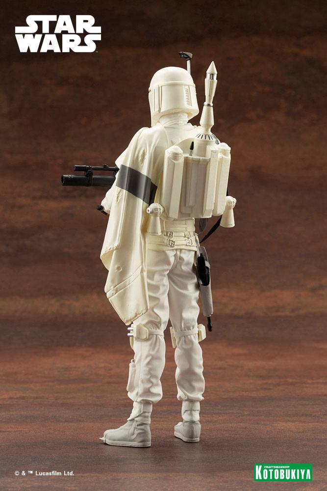 Star Wars Boba Fett White Armor Ver. 18 cm 1/10 ARTFX+ PVC Statue