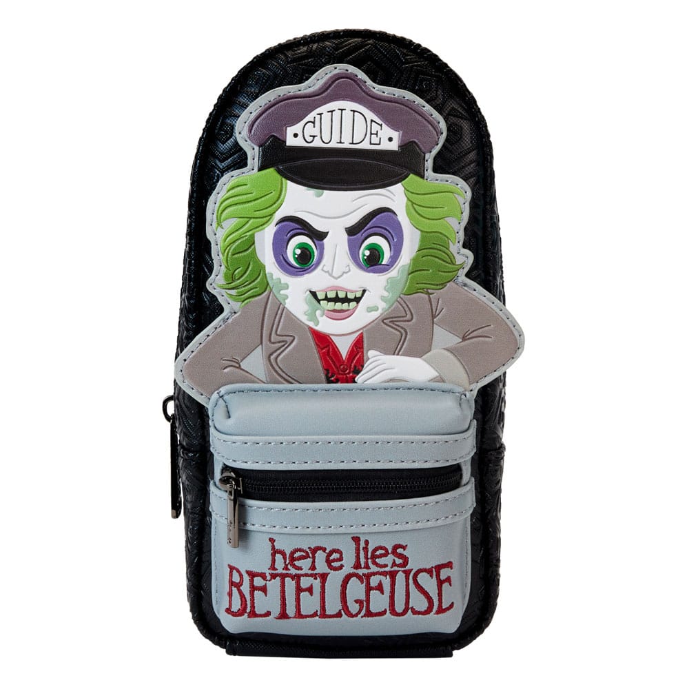 Beetlejuice by Loungefly Here Lies Beetlejuice Pencil Case Mini Backpa ...