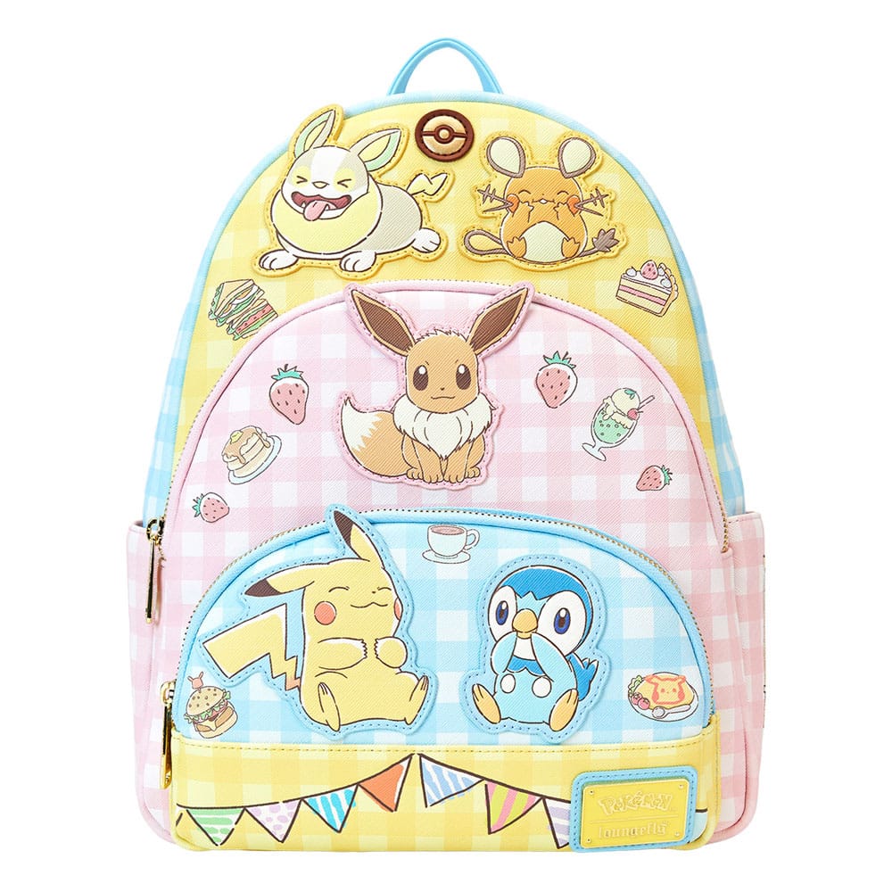 Pokémon by Loungefly Cafe Triple Pocket Full-Size Backpack