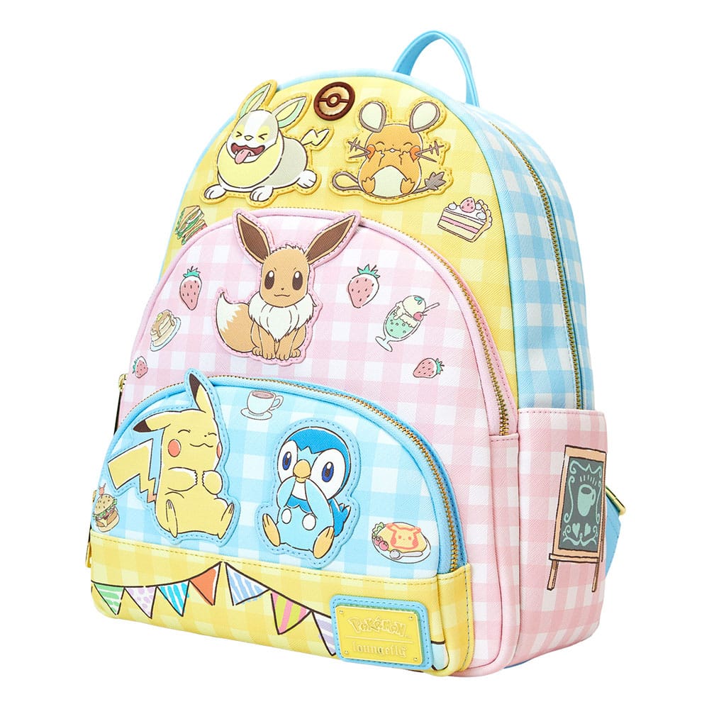 Pokémon by Loungefly Cafe Triple Pocket Full-Size Backpack