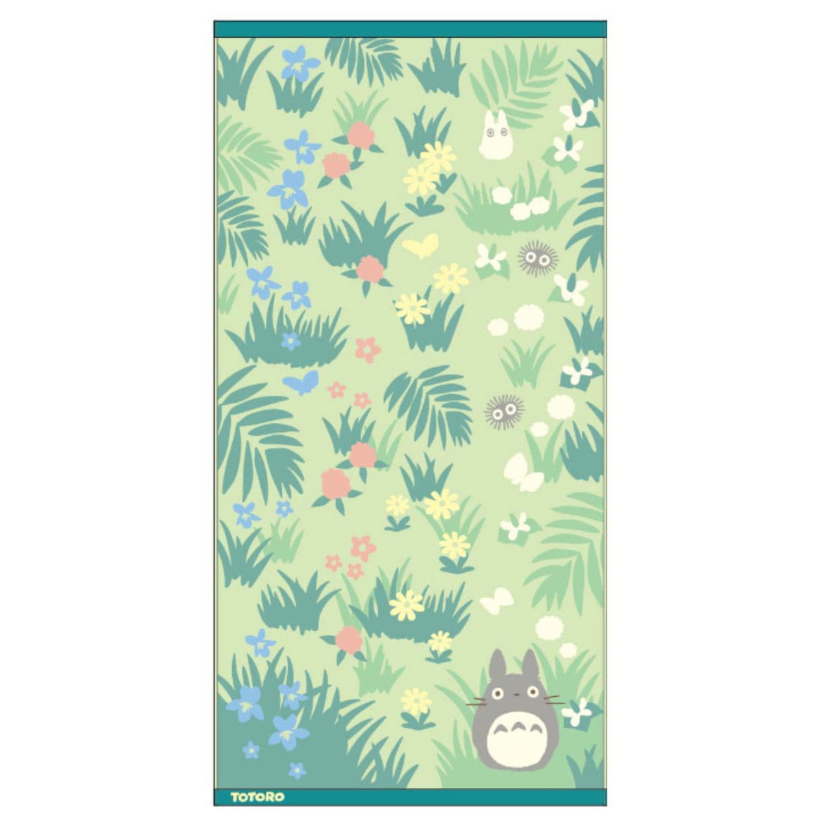 My Neighbor Totoro: Totoro & Butterfly 60 x 120 cm Large Bath Towel