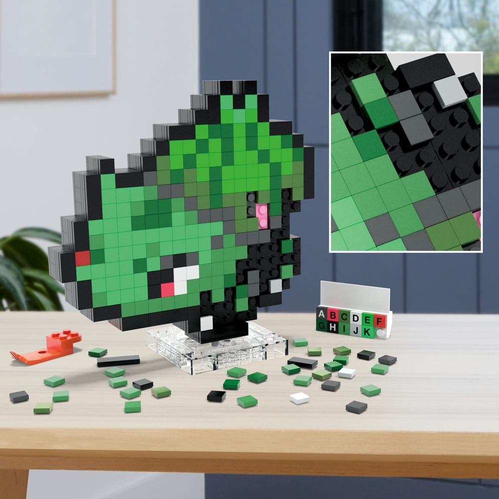 Pokémon Bulbasaur Pixel Art MEGA Construction Set