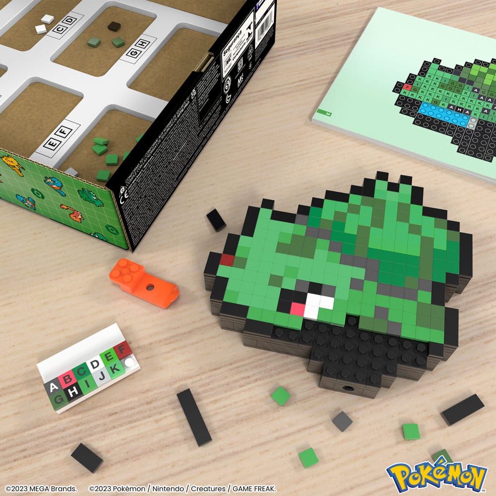 Pokémon Bulbasaur Pixel Art MEGA Construction Set