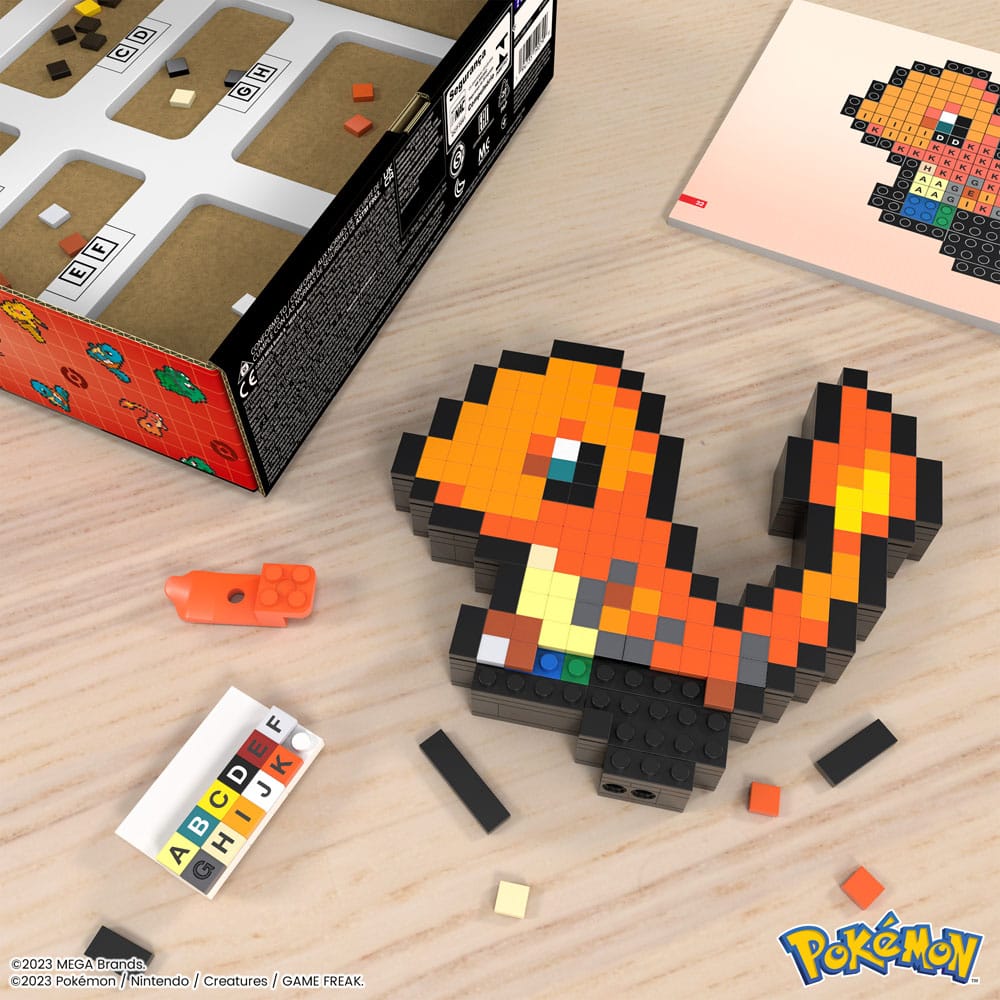 Pokémon Charmander Pixel Art MEGA Construction Set