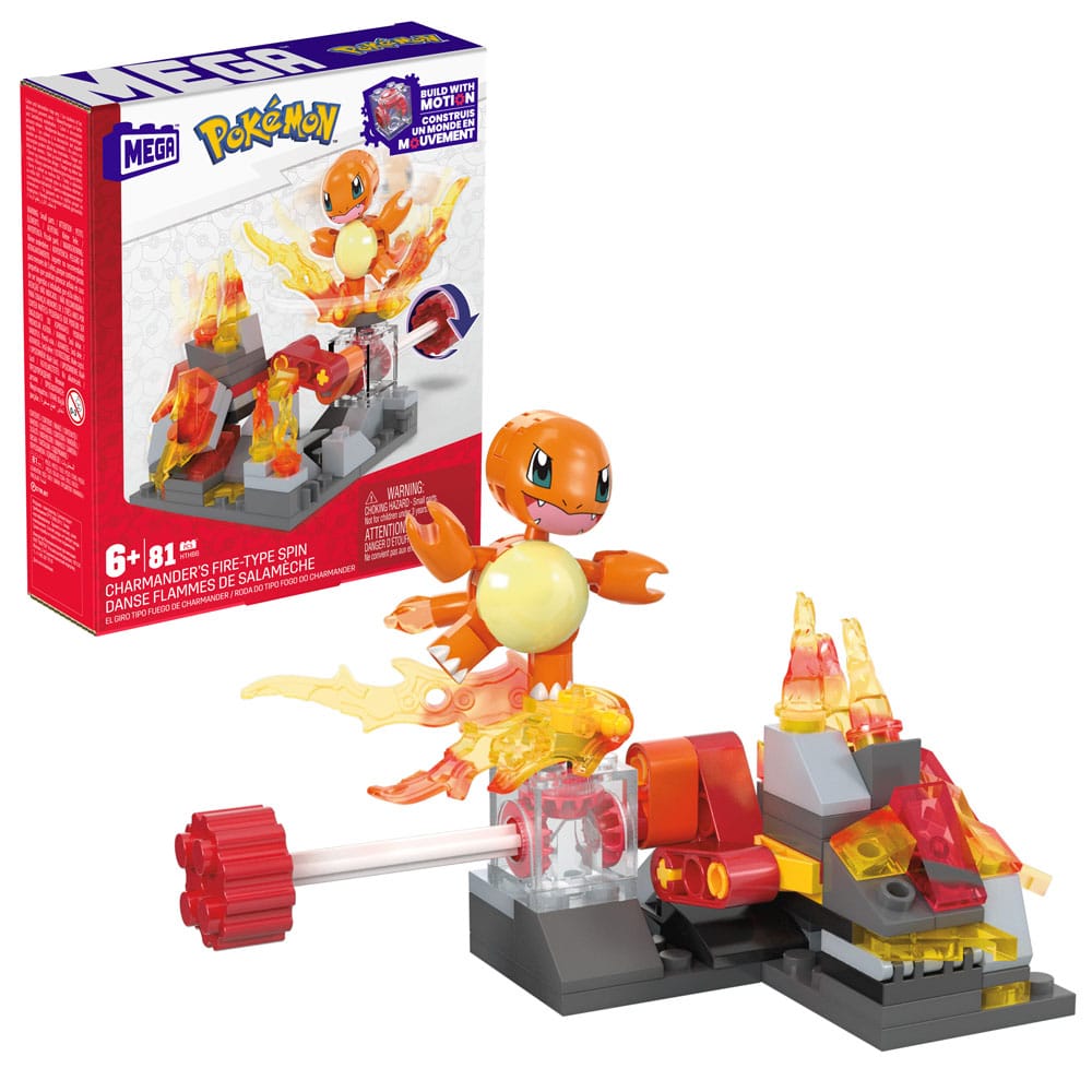 Pokémon Charmander's Fire-Type Spin MEGA Construction Set