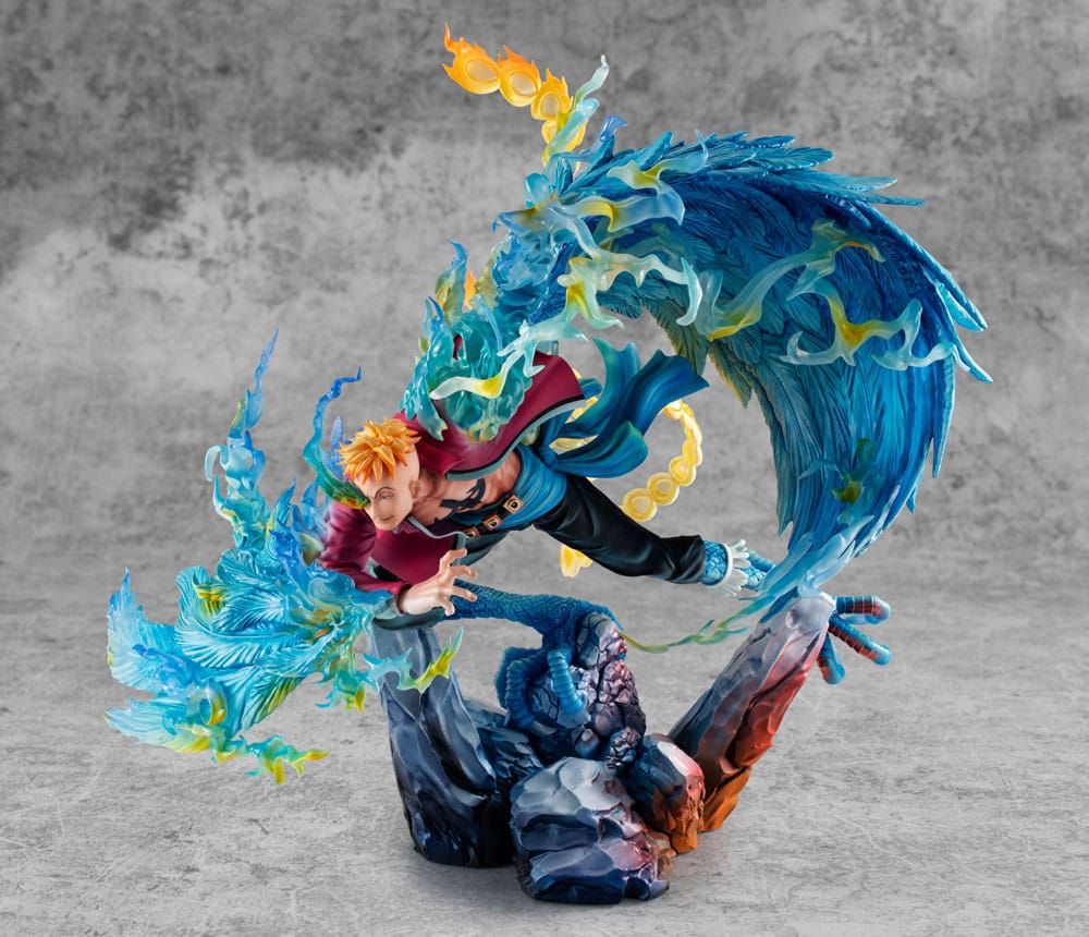 One Piece P.O.P MAS Maximum Marco the Phoenix Leader of 1st group of Whitebeard Pirates 32 cm PVC Statue