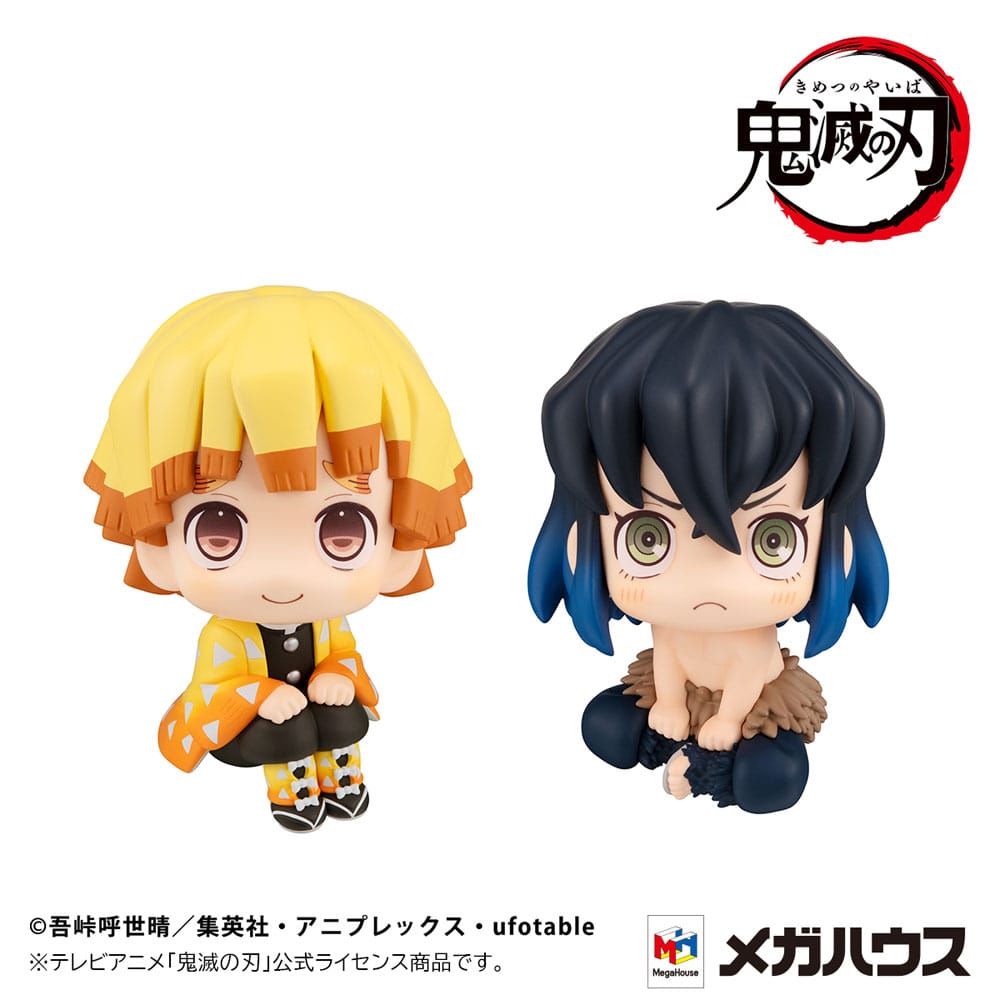 Demon Slayer: Kimetsu no Yaiba Look Up Zenitsu Agatsuma Smile Ver. & Inosuke Hashibira Bossy Ver. 11 cm PVC Statue (with gift)