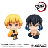 Demon Slayer: Kimetsu no Yaiba Look Up Zenitsu Agatsuma Smile Ver. & Inosuke Hashibira Bossy Ver. 11 cm PVC Statue (with gift)