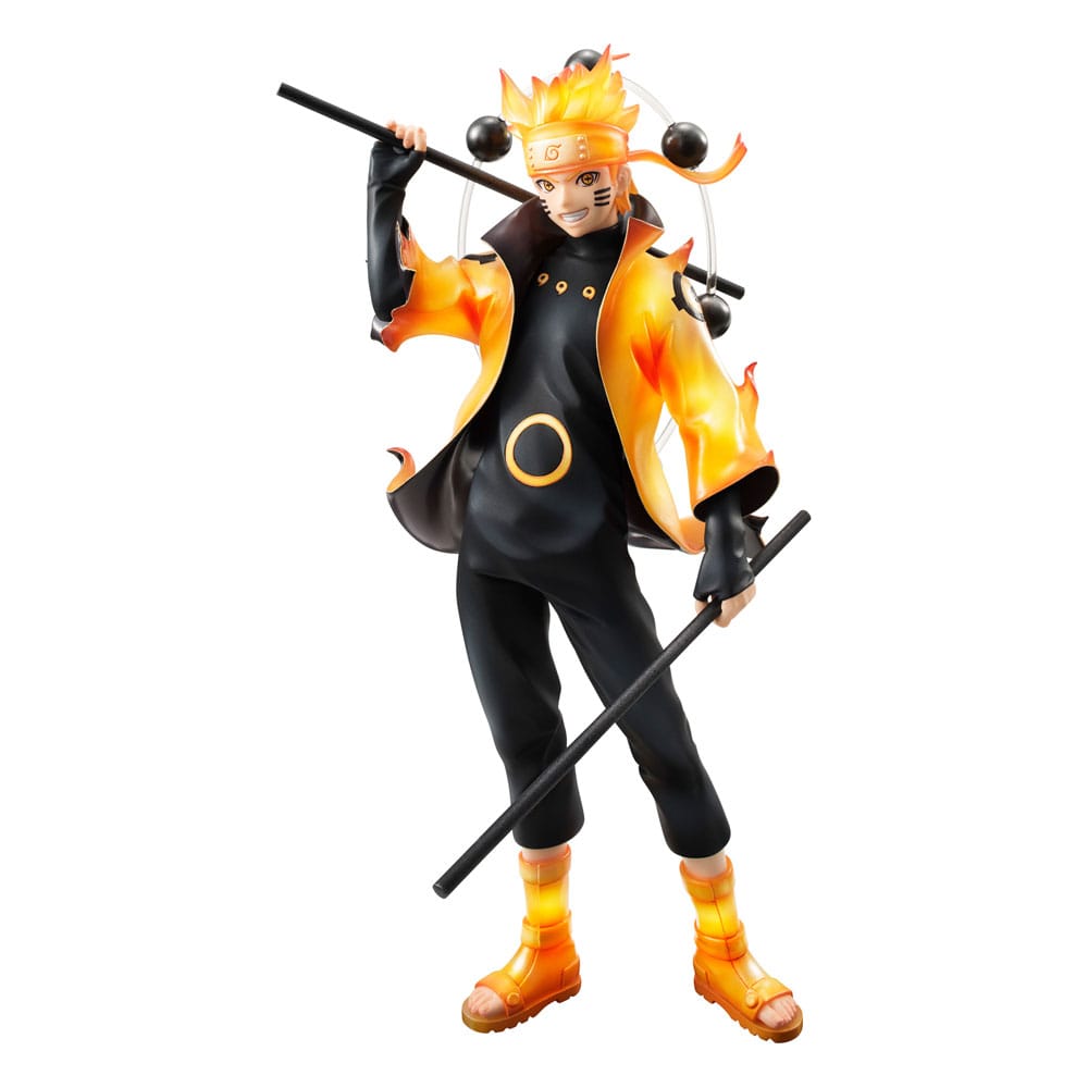 Naruto Shippuden G.E.M. Series Naruto Uzumaki Six Paths Sage Mode 15th Anniversary Ver. 22 cm PVC Statue