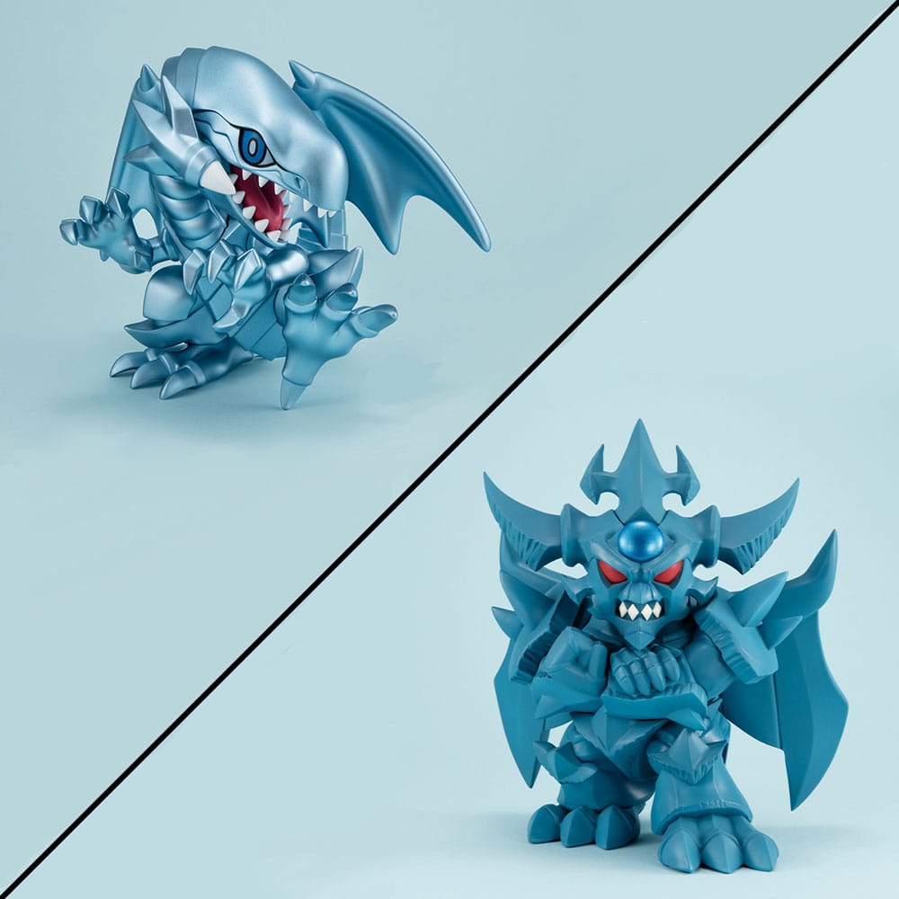 Yu-Gi-Oh! Duel Monsters Megatoon Blue Eyes White Dragon & Obelisk the Tormentor (with gift) PVC Statue