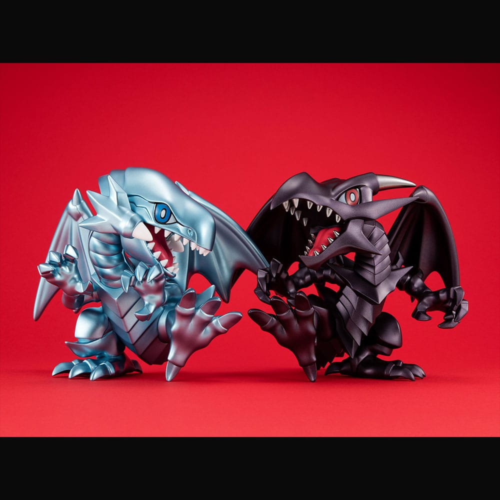 Yu-Gi-Oh! Duel Monsters Megatoon Red Eyes Black Dragon & The Winged Dragon of Ra 13 cm (with gift) PVC Statue