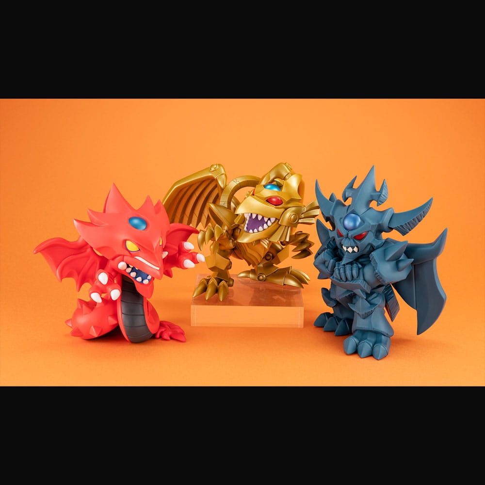 Yu-Gi-Oh! Duel Monsters Megatoon Red Eyes Black Dragon & The Winged Dragon of Ra 13 cm (with gift) PVC Statue