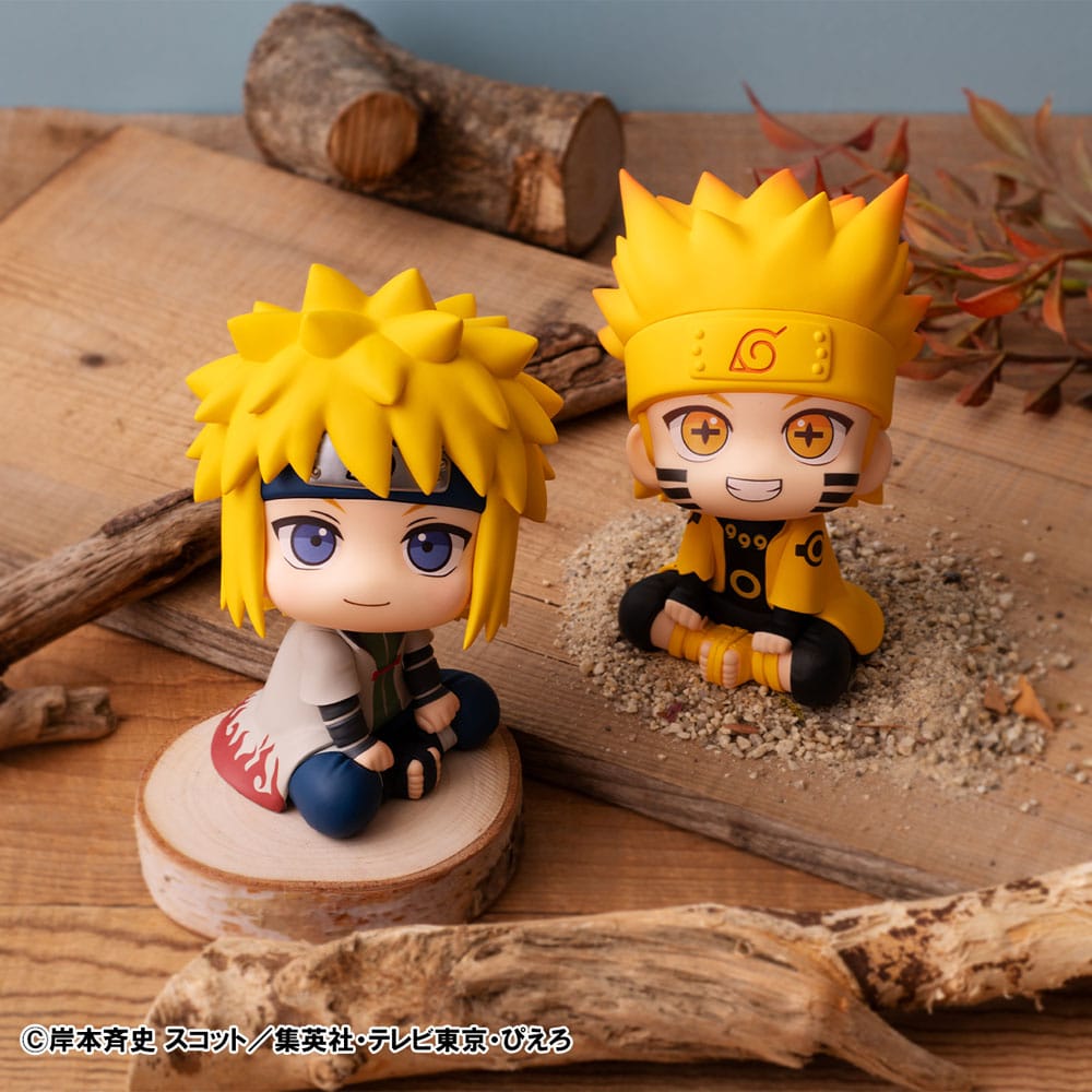 Naruto Shippuden Look Up Naruto Uzumaki Six Paths Sage Mode & Minato Namikaze 11 cm (with gift) PVC Statue