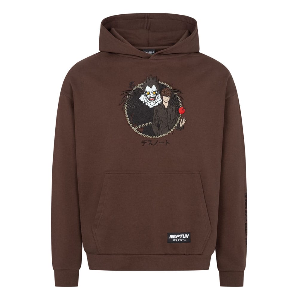 Death Note Graphic Brown Hooded Sweater