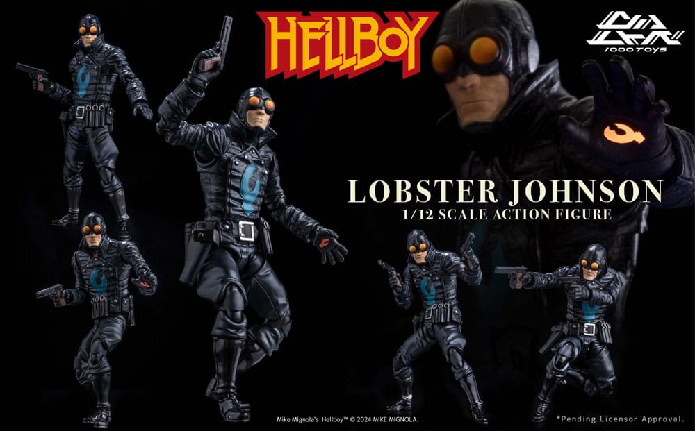 Hellboy Lobster Johnson 17 cm 1/12 Action Figure