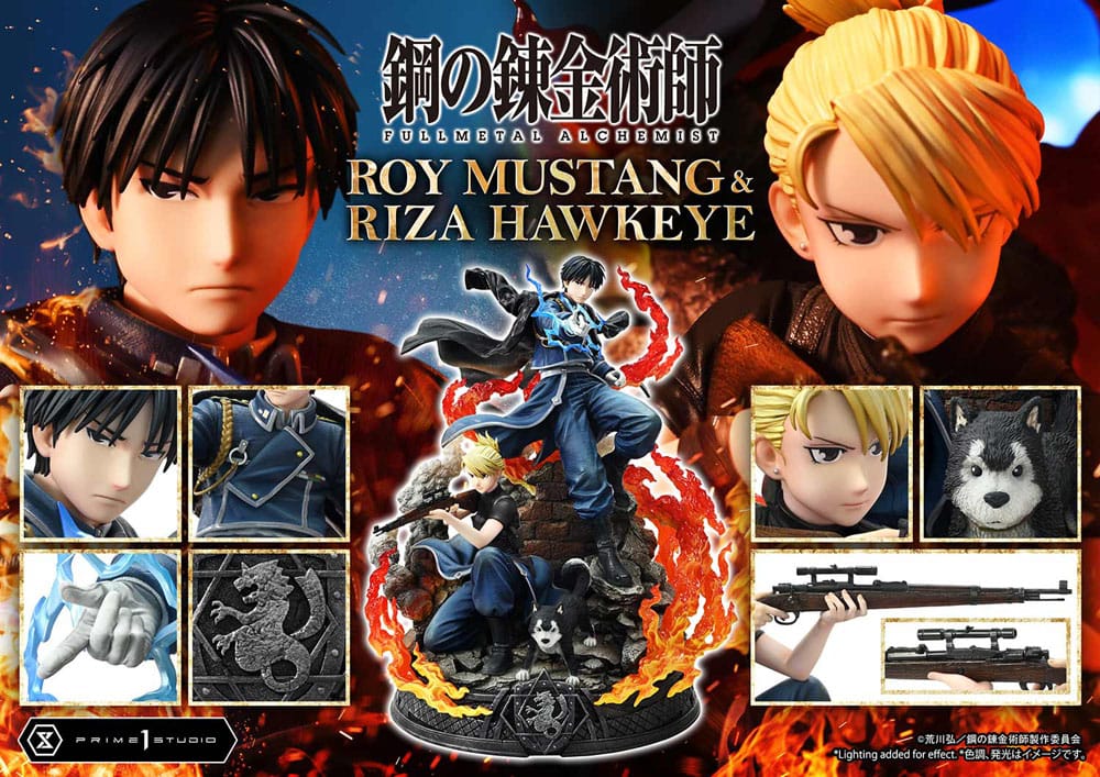 Fullmetal Alchemist Concept Masterline Roy Mustang & Riza Hawkeye Regular Version 50 cm 1/6 Statue