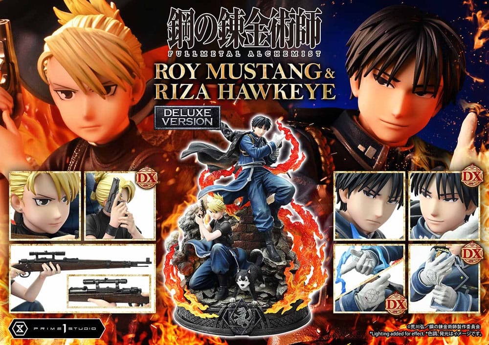 Fullmetal Alchemist Concept Masterline Roy Mustang & Riza Hawkeye Deluxe Version 50 cm 1/6 Statue