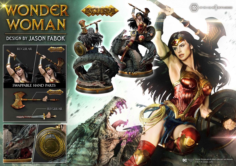 Wonder Woman vs. Hydra Exclusive Bonus Version 90 cm 1/3 Statue