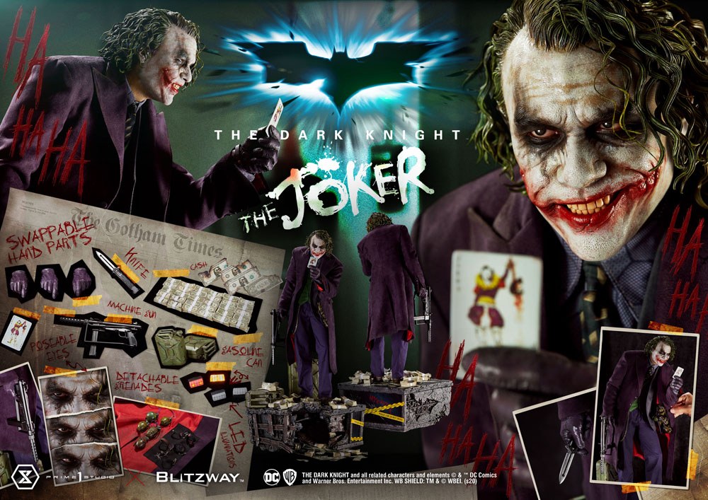 DC Comics The Dark Knight The Joker 72 cm 1/3 Bonus Version Statue