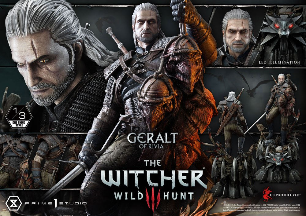 Witcher 3 Wild Hunt Geralt von Riva 88 cm 1/3 Statue