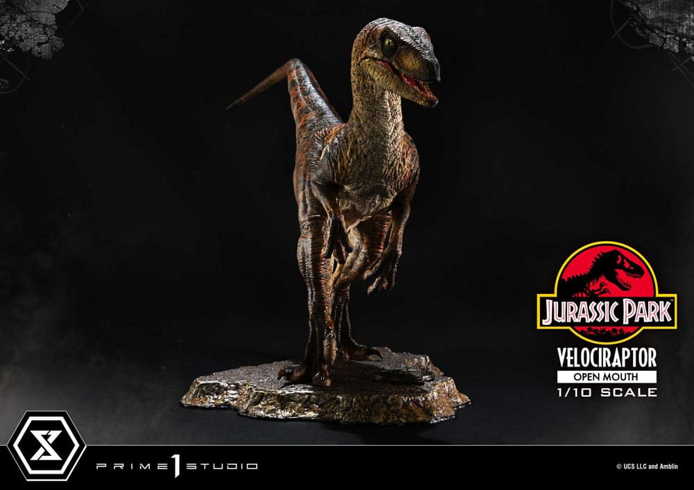 Jurassic Park Velociraptor Open Mouth 19 cm 1/10 Prime Collectibles Statue