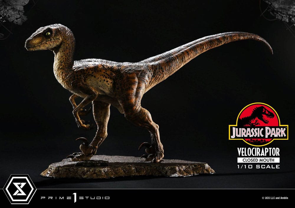 Jurassic Park Prime Collectibles Velociraptor Closed Mouth 19 cm 1/10 Statue