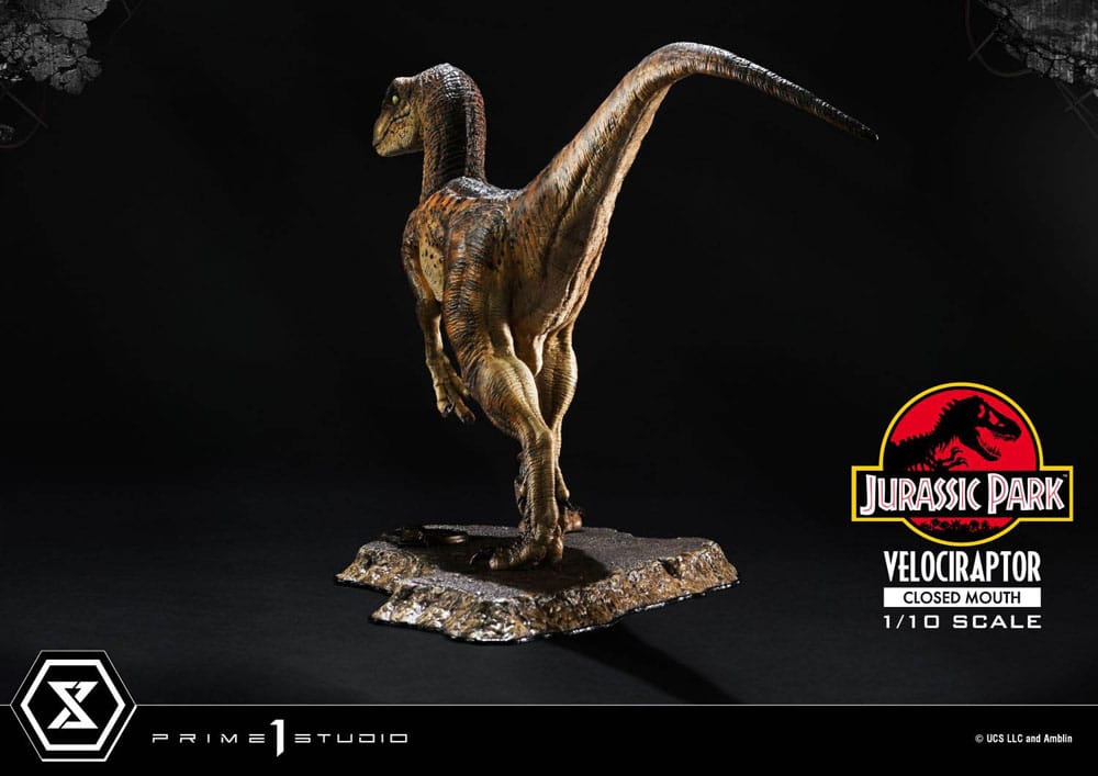 Jurassic Park Prime Collectibles Velociraptor Closed Mouth 19 cm 1/10 Statue