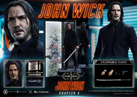 John Wick Chapter 4 John Wick 54 cm 1/4 Deluxe Version Premium Masterline Series Statue