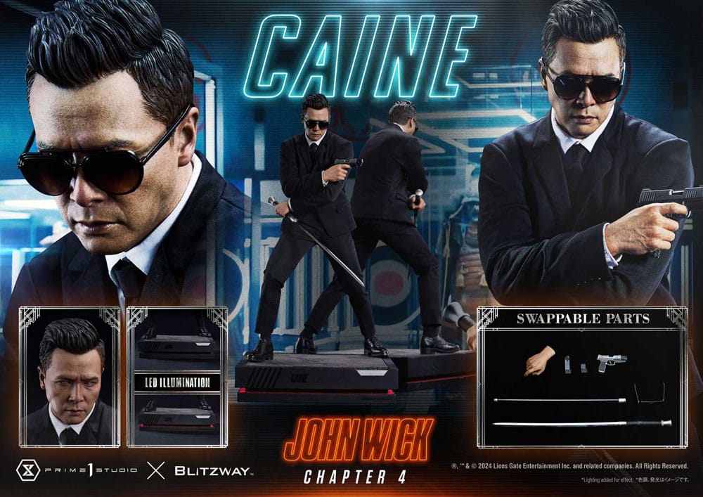 John Wick Chapter 4 Caine 48 cm 1/4 Ultimate Premium Masterline Series Statue