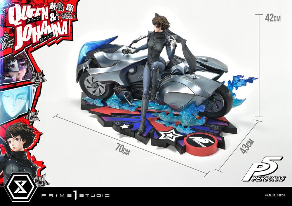 Persona 5 Makoto Niijima "Queen" & Johanna 42 cm 1/4 Premium Masterline Series Statue Bonus Version