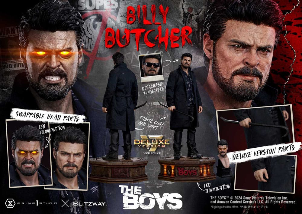 The Boys William Billy Butcher 57 cm 1/4 Premium Masterline Series Statue Deluxe Version