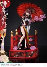 Original Illustration by Fuzichoco Prisma Wing Scarlet Umbrella And Peony Deluxe Version 32 cm 1/7 PVC Statue