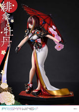 Original Illustration by Fuzichoco Prisma Wing Scarlet Umbrella And Peony Deluxe Version 32 cm 1/7 PVC Statue