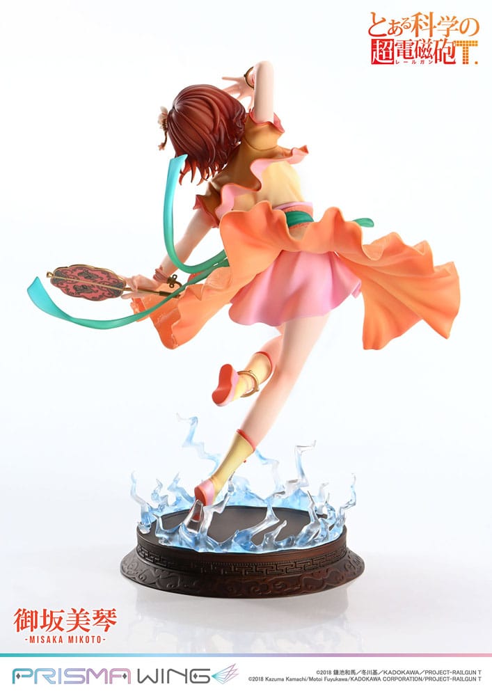 To Aru Kagaku no Railgun Prisma Wing Misaka Mikoto 22 cm 1/7 PVC Statue