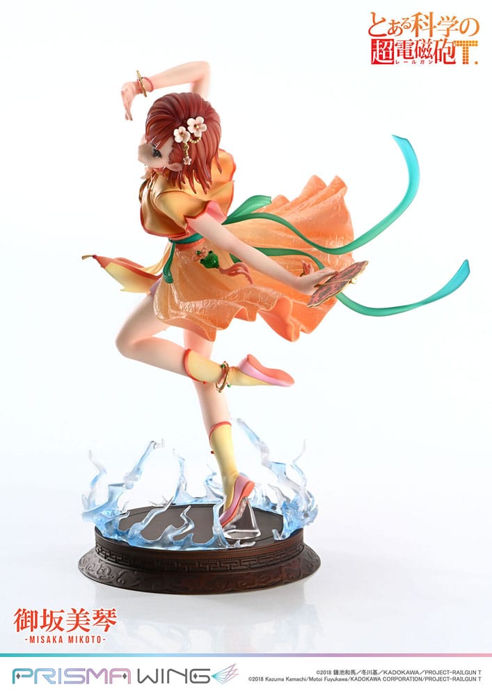 To Aru Kagaku no Railgun Prisma Wing Misaka Mikoto 22 cm 1/7 PVC Statue