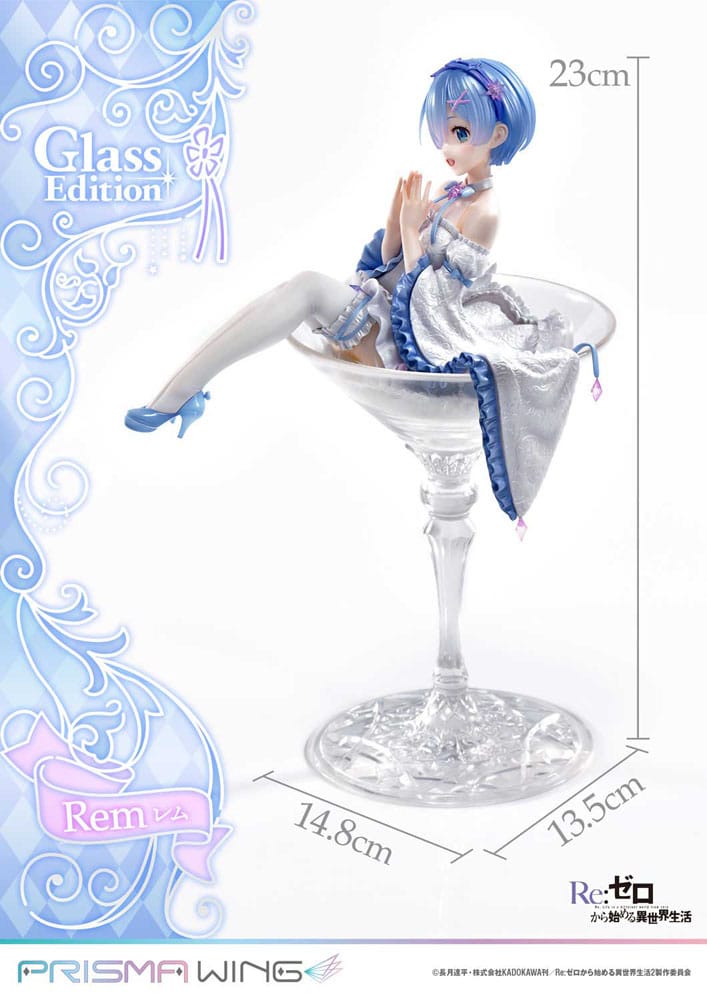 Re:Zero - Starting Life in Another World Prisma Wing Rem Glass Edition 23 cm 1/7 PVC Statue