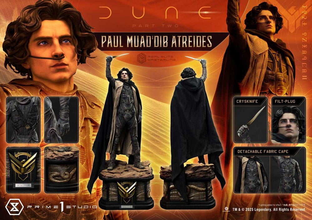 Dune Part Two Real Elite Paul Atreides 90 cm 1/3 Masterline Series Statue