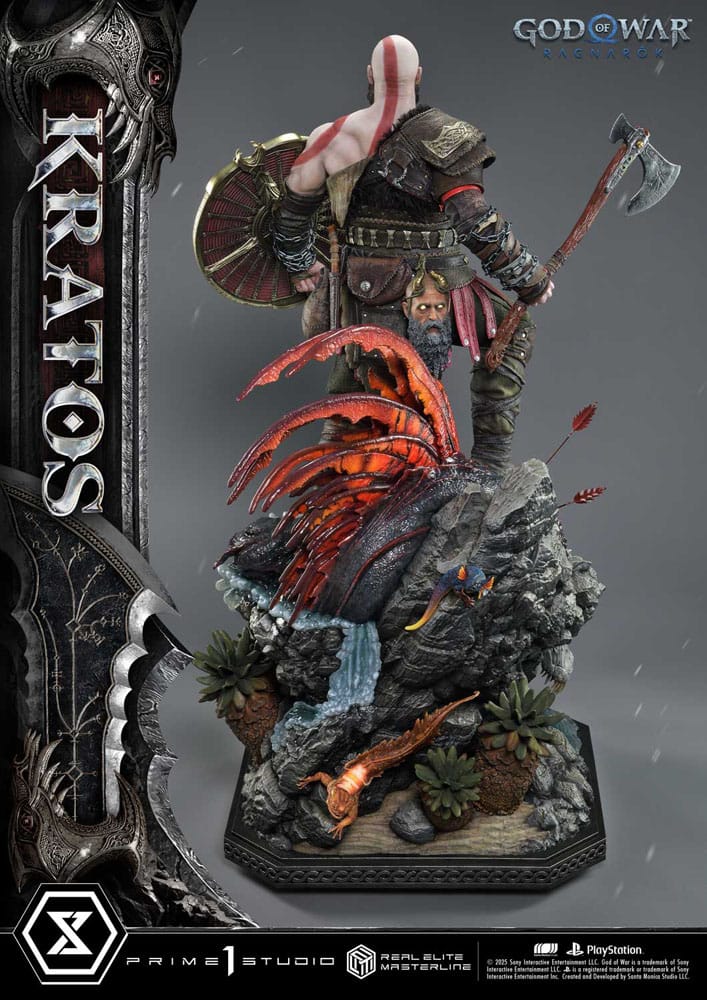 God of War Ragnarok Real Elite Kratos Ultimate Version 95 cm 1/3 Masterline Series Statue