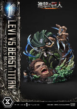 Attack on Titan Levi Versus Beast Titan 73 cm 1/4 Ultimate Premium Masterline Series Statue